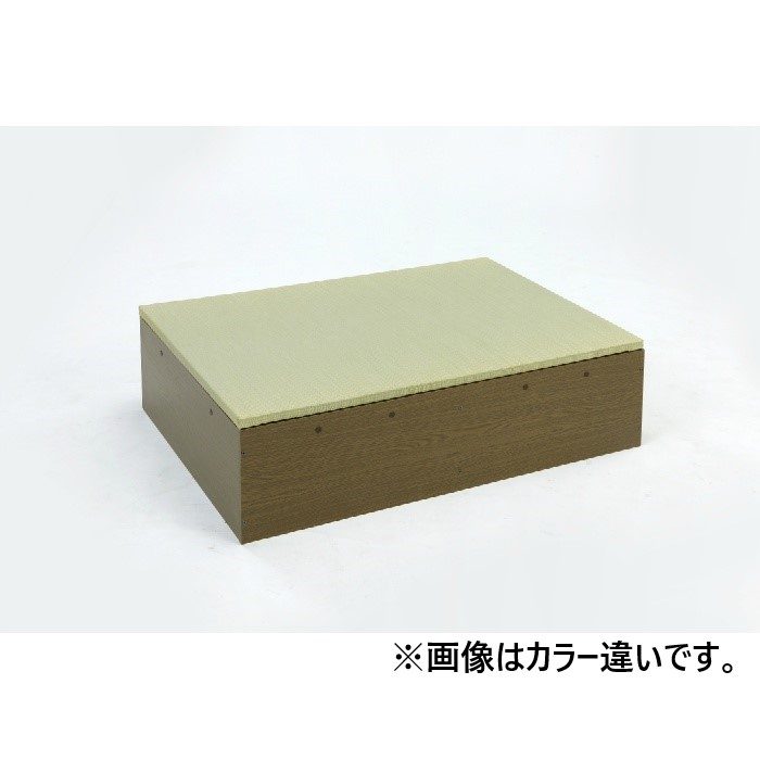 T3P2087 高床式ユニット畳「望」 い草表 へりなし 80×120cm 木部カラー ライトブラウン