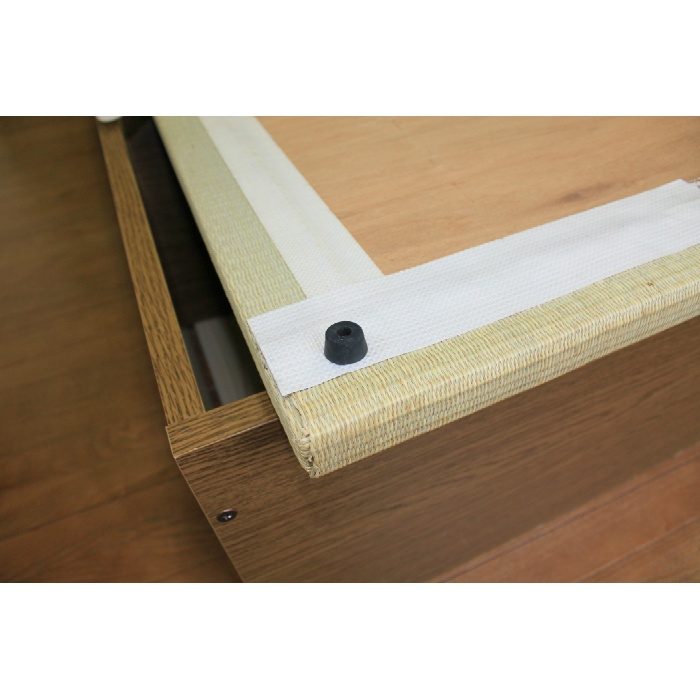 T3P2089 高床式ユニット畳「望」 い草表 へりなし 80×120cm 木部カラー ブラウン