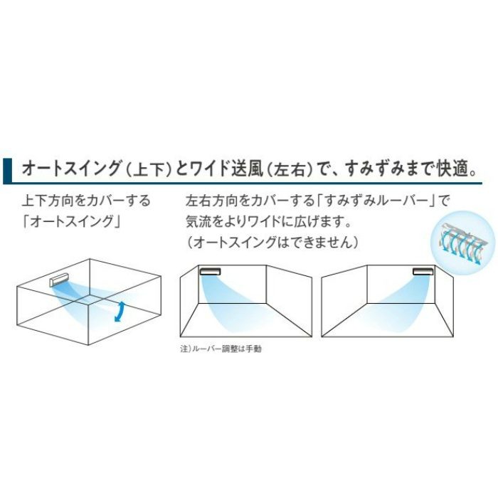 SZRA80BFV 店舗・オフィス用エアコン スカイエア EcoZEASシリーズ  壁掛形 フレッシュホワイト P80形 単相200V ワイヤードリモコン付