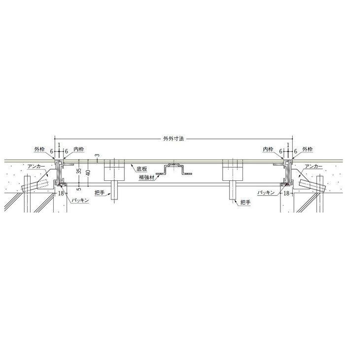 フロアリーフ NF-303 シルバー 床下点検口 62701