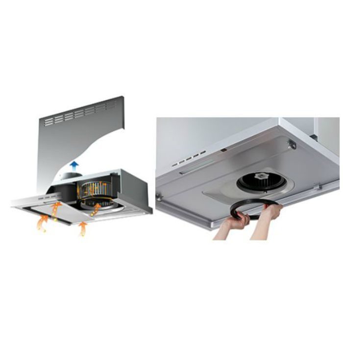 SERL-3R-601BK レンジフード プレミアム シロッコファン 壁面取付けタイプ ブラック 間口600mm BLⅢ型相当風量