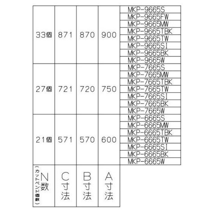 MKP-9665W】富士工業 レンジフード部材 前幕板 ホワイト-