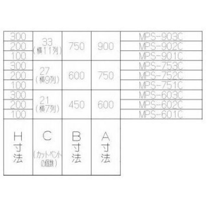 MPS-901C レンジフード前幕板 ステンレス 間口900mm 総高さ500mm用