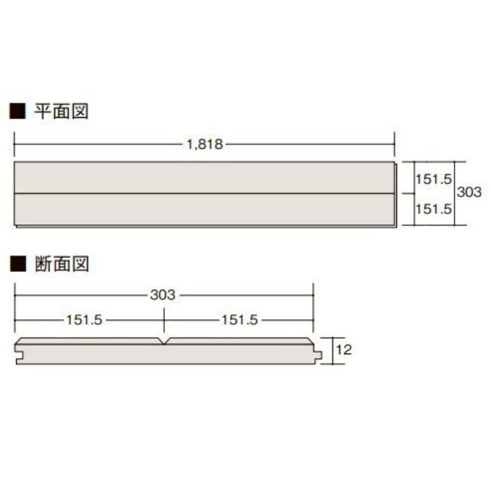 D3-ND2B01-MAFF ラシッサ Dフロア 木目タイプ［151］ ライトメープルF Real Foot feel 6枚／ケース