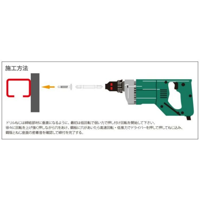 PIAS-SWT-SS-3W-516 ピアスビス シンワッシャー 全ネジ 細目 24山 首下テーパー 鉄 三価クロメート（白） 5×16 1500本入  九飛勢螺【アウンワークス通販】