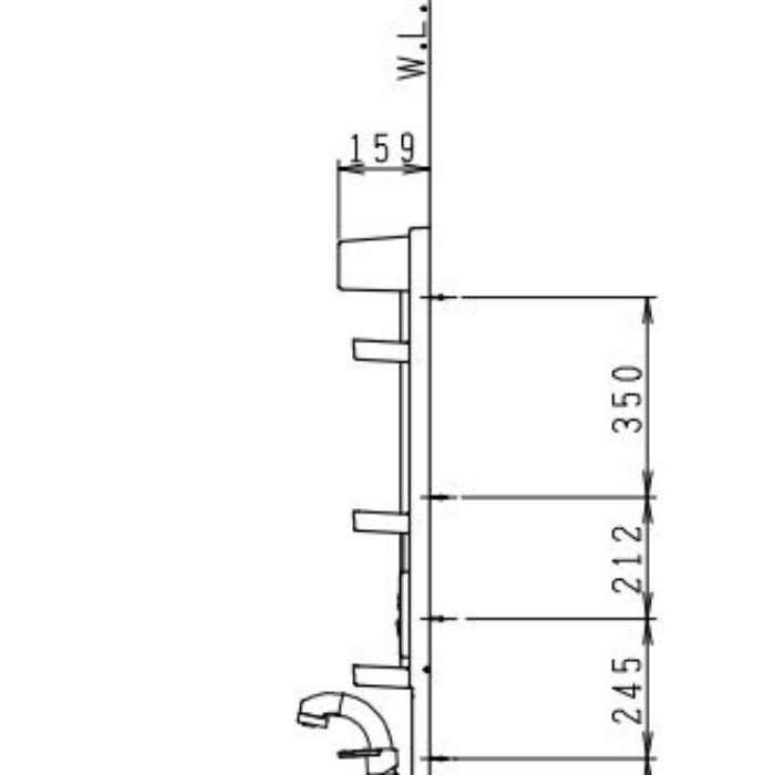 LUM7512SLNS リフレスタンド 化粧鏡 1面鏡ショート 750幅 ジャニス工業