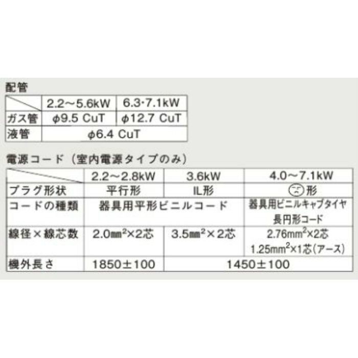 S22YTFXS-W 壁掛形エアコン FXシリーズ 6畳対応 ホワイト