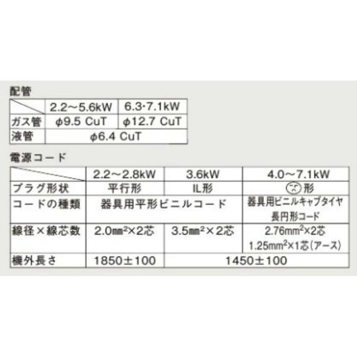 S22YTSXS-A 壁掛形エアコン SXシリーズ risora 6畳対応 室内電源タイプ ソライロ 単相100V