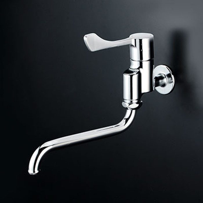 K1800 ワンタッチハンドル付自在水栓 170mmパイプ付