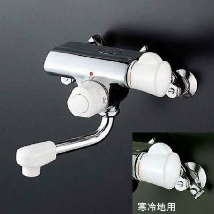 KM155WG 寒冷地用定量止水付ミキシング式混合栓 150mmパイプ付