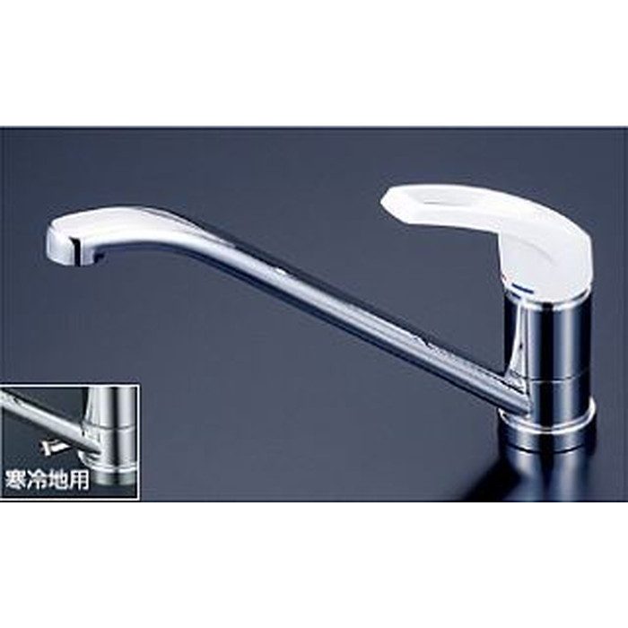 KM5211Z 寒冷地用流し台用シングル混合栓 262mmパイプ付 KVK KM5211Z 寒冷地用流し台用シングル混合栓 262mmパイプ付 KVK