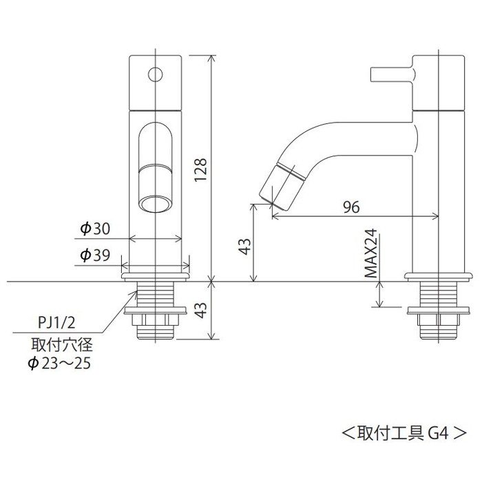 LFK612X-BN 立水栓（単水栓） ダークブラックめっき 給水専用
