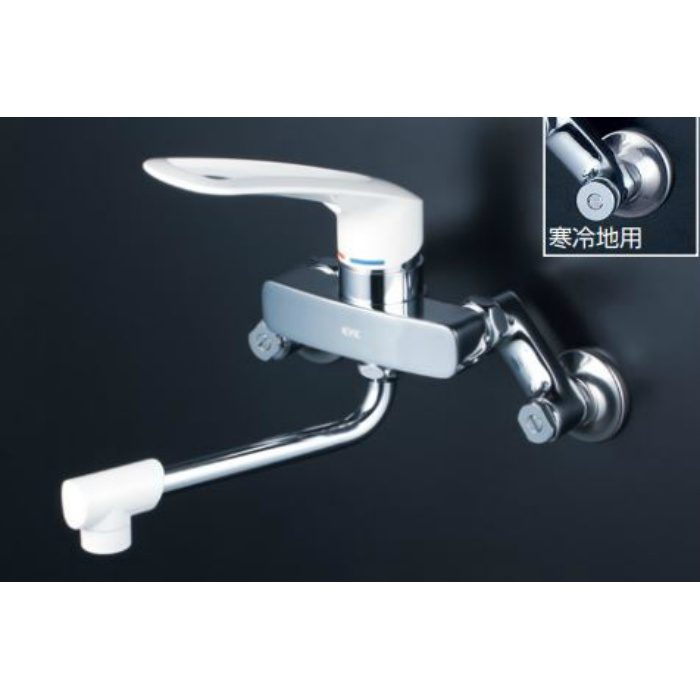 MSK110KWLL 寒冷地用シングル混合栓 長尺ハンドル 170mmパイプ付