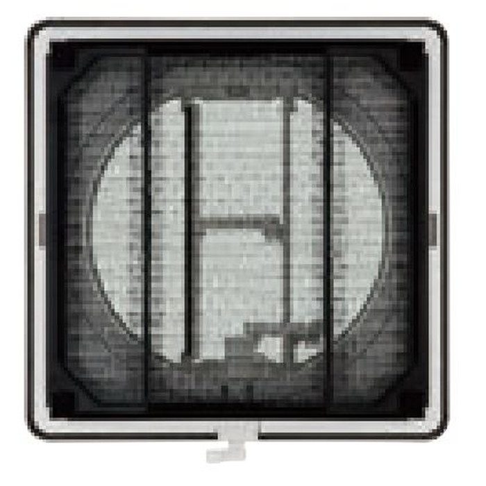 PRG100BWF 換気孔 角型レジスターガラリカバー メッシュフィルター付 クールホワイト 141×141mm