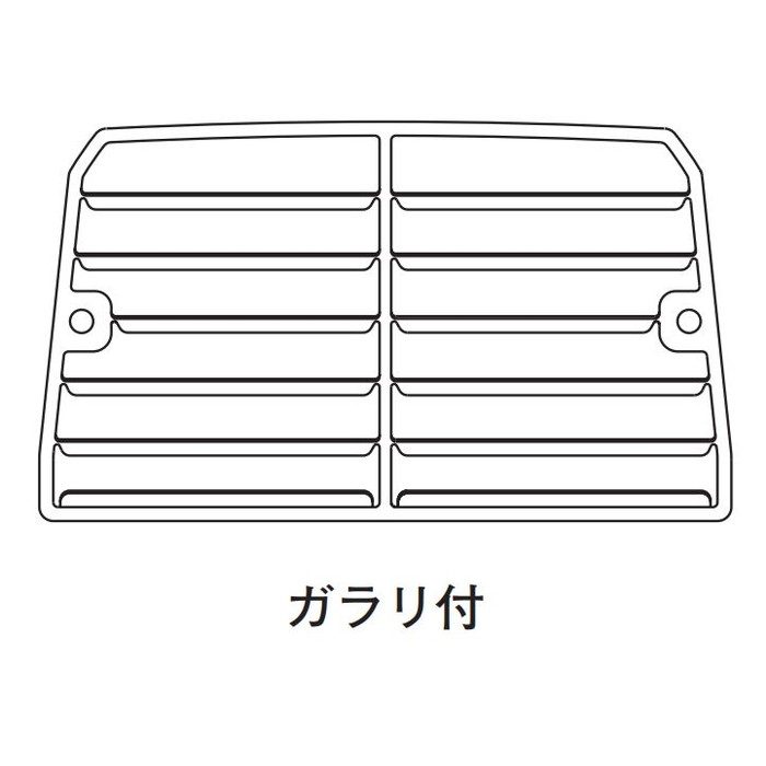 FY-MFA053 換気孔 アルミ深型パイプフード ガラリ付