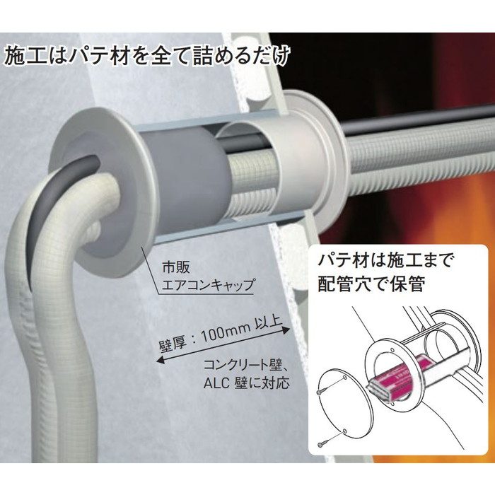 IRM-100P 換気孔 マンション用耐火パテ