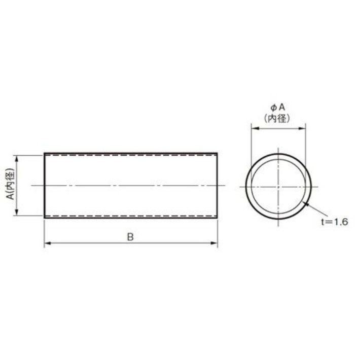 換気孔 鋼管換気パイプ 125型 300L
