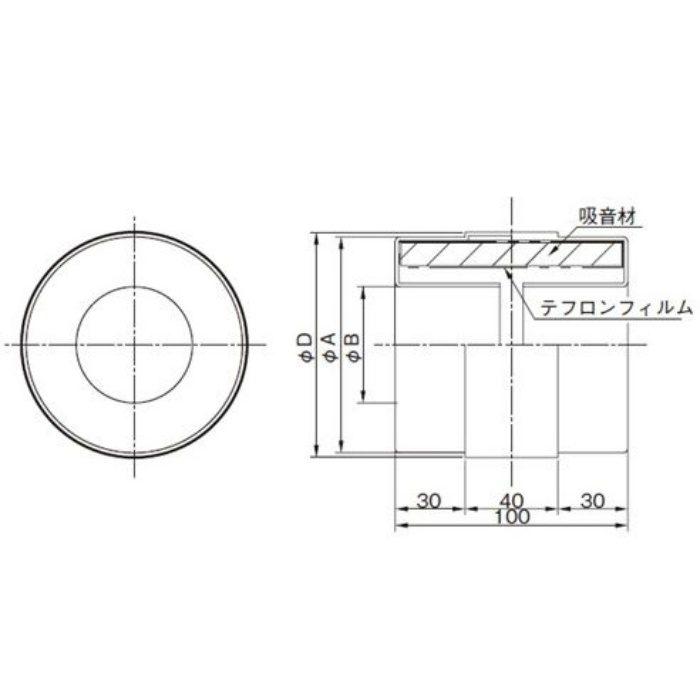 UPS100SA 換気孔 サイレンサー