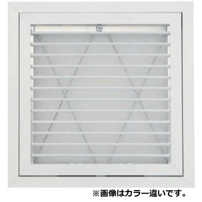換気孔 ダクト吹出口二重枠グリル HK 黒 300×300