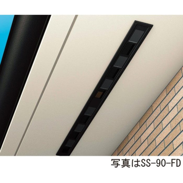 ファイヤーストップ45換気口 ハーフ SS-45-FD ブラック