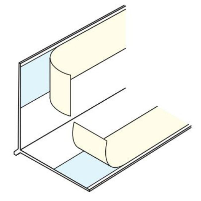 39130 コーナービートDXA-1.5 ホワイト 2.5m【当日出荷】 創建【アウン
