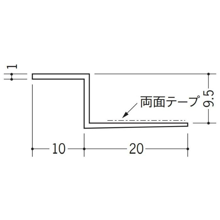 34479 ビニールペンキorクロス下地材 天井廻り Z-910 テープ付 ホワイト 1.82m