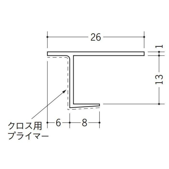 33454 ビニールペンキorクロス下地材 天井廻り CP-1206 ホワイト 2m