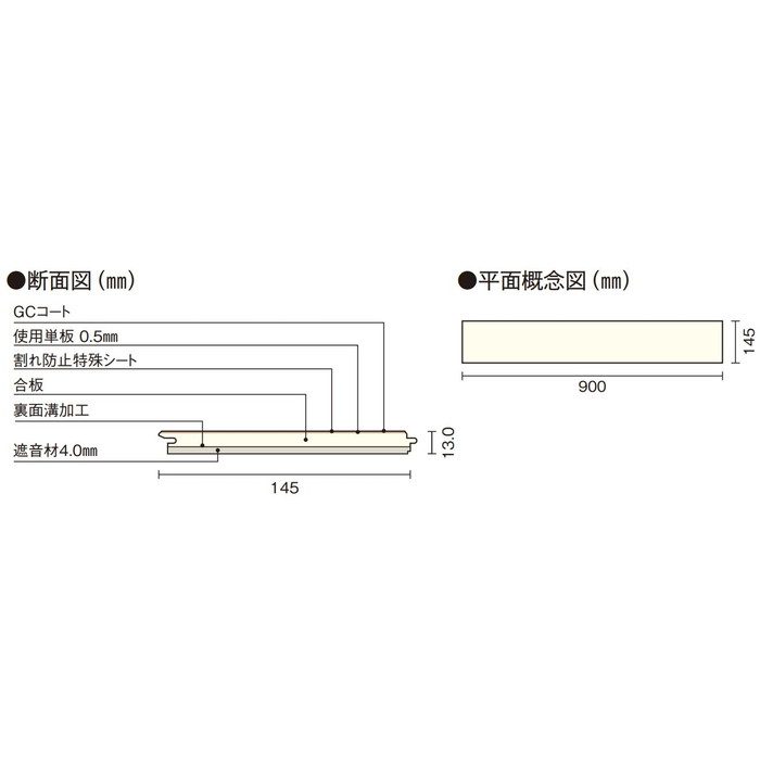 FJ3625-B 一般住宅用洋風床材 遮音フローリング グランドフローリングL-45 オーク 24枚／ケース