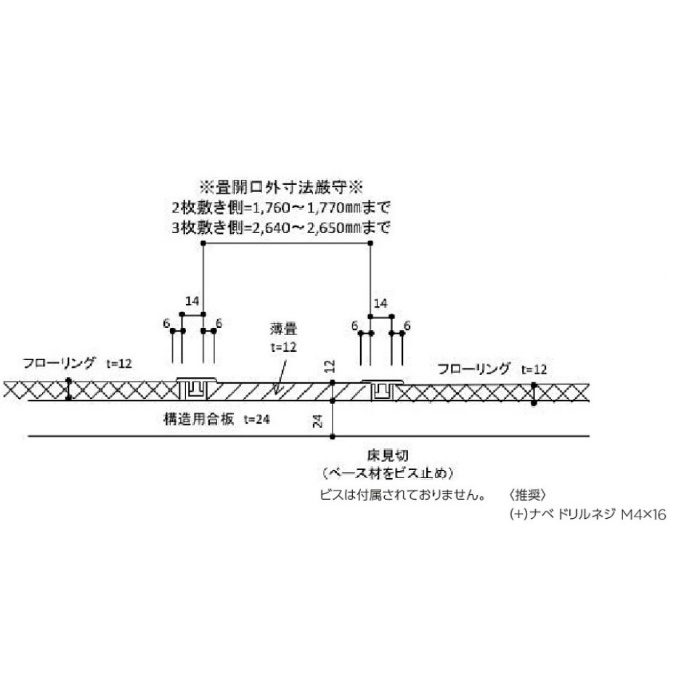 SUO-880-RO-13-WH-2X2 敷き込み畳 翠美 880角 ローズ×ホワイト