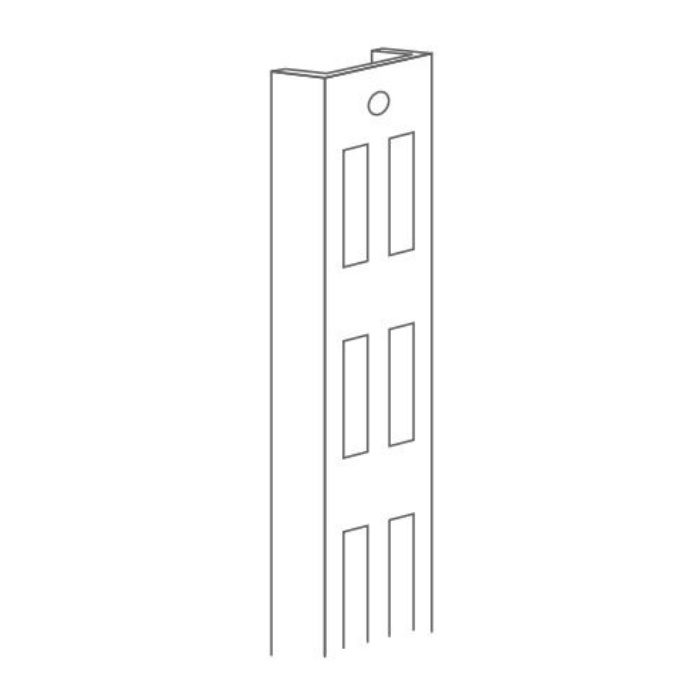 MKTTD181-1-K 棚柱 ダブル L=1784mm ブラック 1本