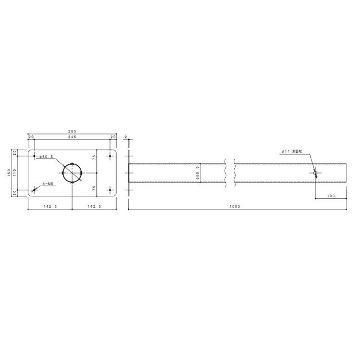 戸建郵便受箱duomo用専用スタンド pole グリーン【セール開催中】