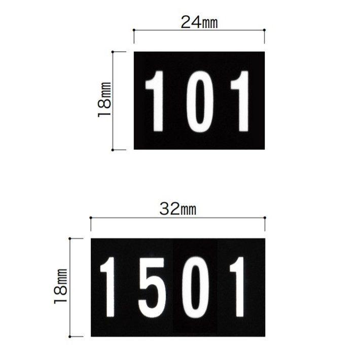 ナンバーシールSeries NSシール NS-1501       15F用 （1501～1520）【セール開催中】