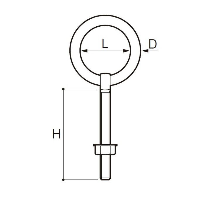 MB-8 丸カンボルト（ナット・平ワッシャ付） ステンレス 8mm ネジ径M8