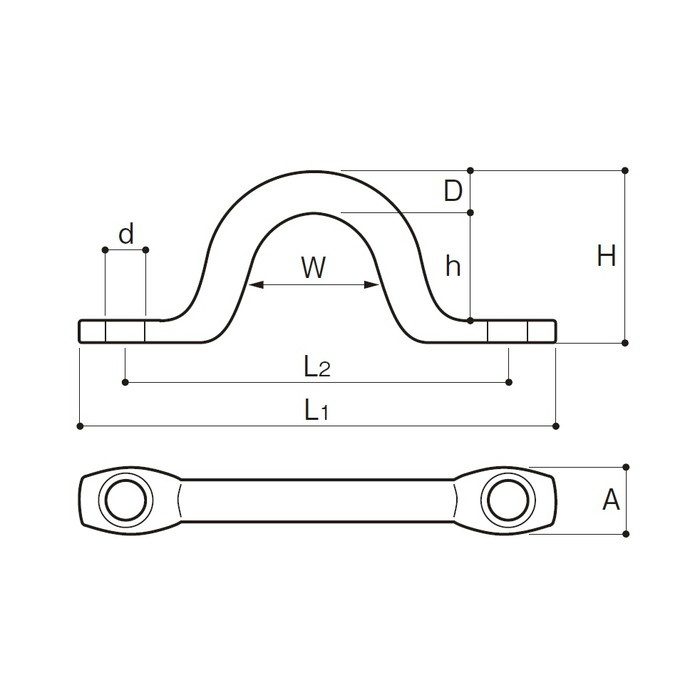 EP-6 アイストラップ ステンレス 6mm
