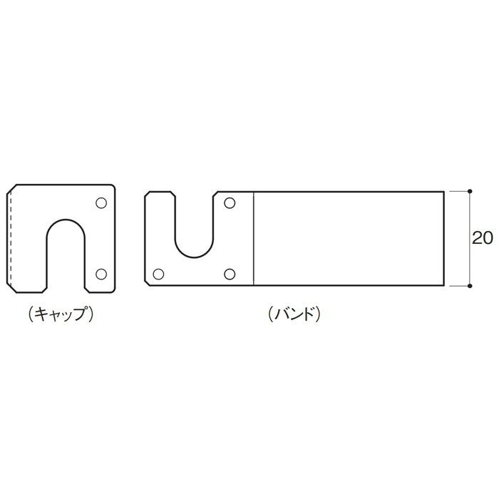 BF-0638S バーフィット（ブラスト処理） ステンレス 適合FBサイズ6×38mm