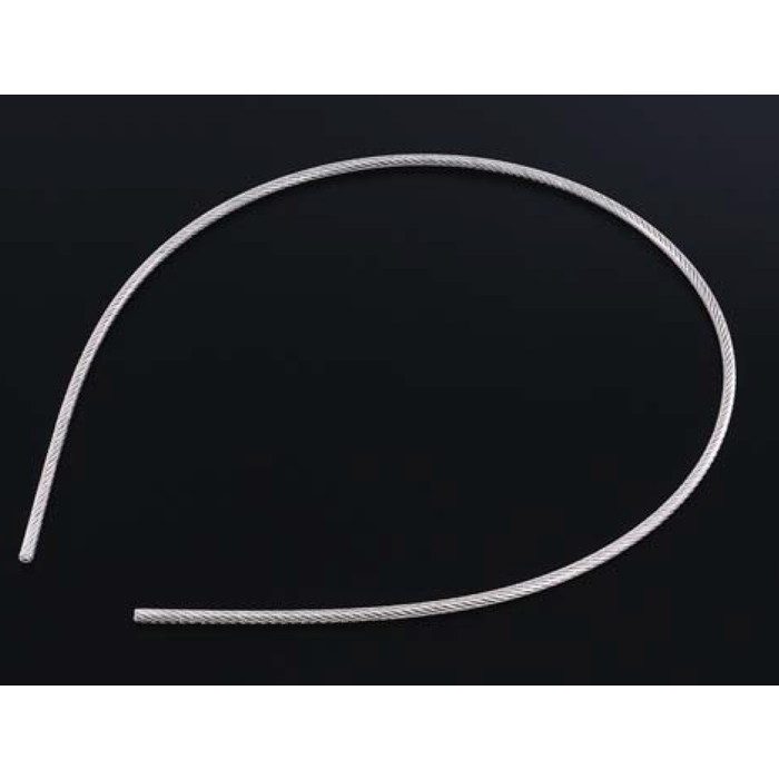 AIOULE 被覆ワイヤロープ 被膜:クリア透明 ワイヤ構成:7×19。長さ:50M HS-5075 被膜 コーティング ワイヤ - 1