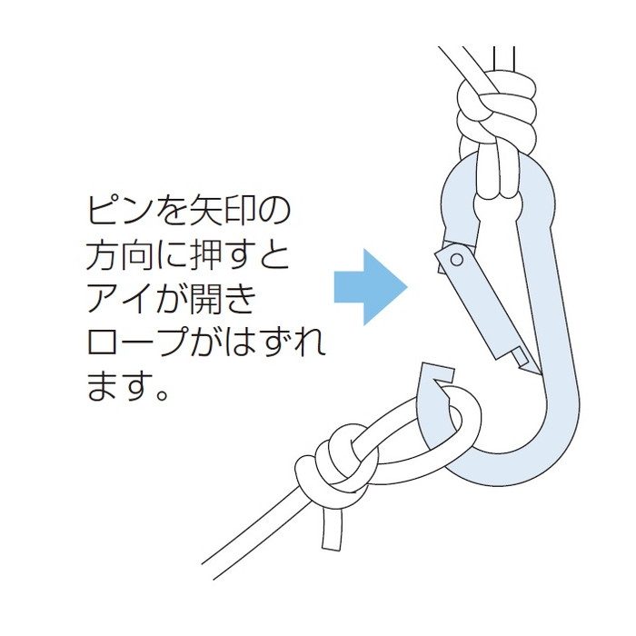 KF-5 カラビナフック（スタンダード型） ステンレス SUS304 5mm