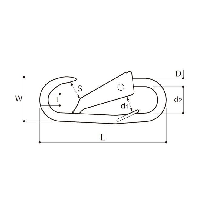 CP-6 チェーンスナップ ステンレス SUS304 適合チェーン6mm