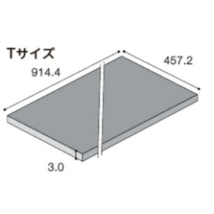 MTR-749 ビニル床タイル（ラミネート） マティル ロッソ Tサイズ ヴィンテージメタル 8枚入