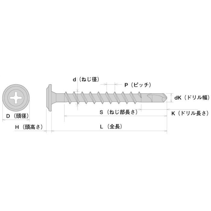 ベストJP65 コーススレッド ベストJP（カラーベスト改修用） 三価ユニクロ 4.8×65 150本入