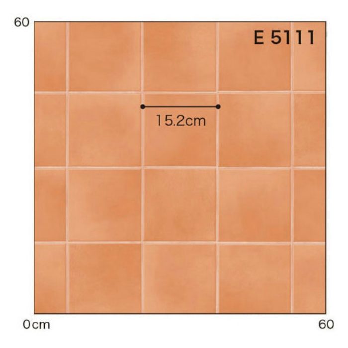 E5111 ポンリューム 住宅用クッションフロア ストーン＆プレーン テラコッタ 厚み1.8mm