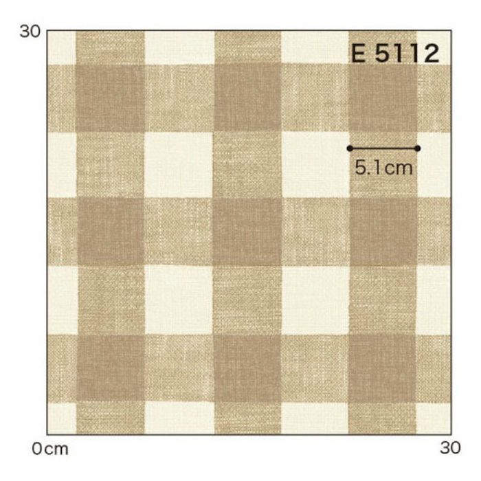 E5112 ポンリューム 住宅用クッションフロア パターン ブロックチェック 厚み1.8mm