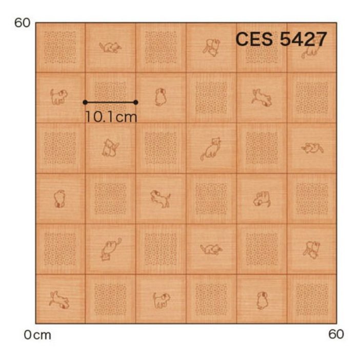 CES5427 ポンリューム 住宅用クッションフロア 消臭＆表面強化機能付フロア メイプル 厚み2mm