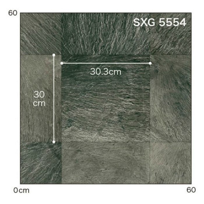 SXG5554 ポンリューム 住宅用クッションフロア 床暖＆土足対応フロア 玄昌石 厚み2.3mm