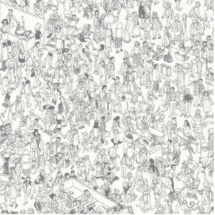 BA6513 ビッグエース キャラクター壁紙 WHERE’S WALLY？ 巾92.5cm