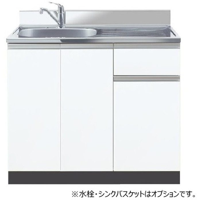 CFⅡ-90LW コンフィⅡシリーズ コンポーネントキッチン 流し台 左水槽