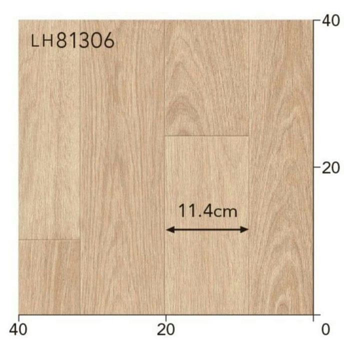 LH-81307 クッションフロア ウッド ハーベストオーク 1.8mm厚×182cm巾