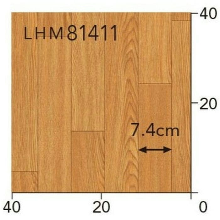 LHM-81411 クッションフロア オーク 1.8mm厚×200cm巾