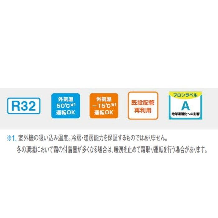 【廃番】S56ZVV-W ハウジングエアコン 室外機セット 床置形 Vシリーズ 標準 18畳程度 室外電源タイプ ホワイト