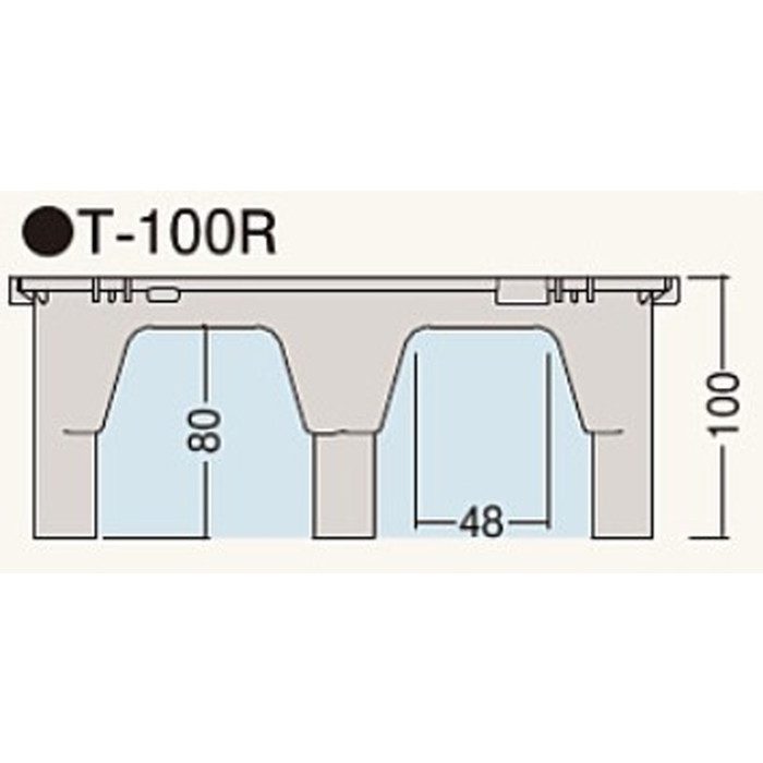 T-100R クリーンOAフロア ベースパネル 250×250mm H100mm 16枚／ケース